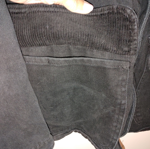 Zara Utility Contrast cotton and corduroy jacket Sz.XL Black - Picture 4 of 10